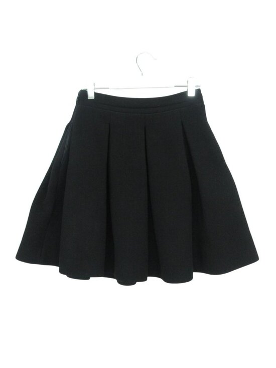 Miu Miu Dresses & Skirts - Miu Miu Skirt Flare Tuck Box Pleats Wool Black